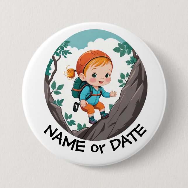 Edible Frosting Round 3 Inch Round Button (Front)
