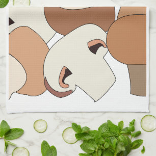 Edible Mushroom Forager Mycologist Chef Kitchen Towel