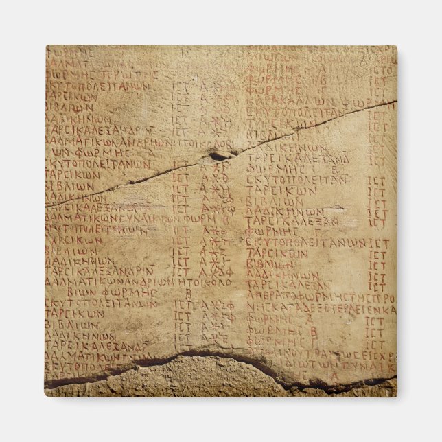 Edict of Emperor Diocletian Magnet (Front)
