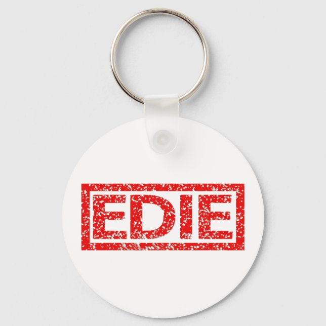 Edie Stamp Keychain (Front)