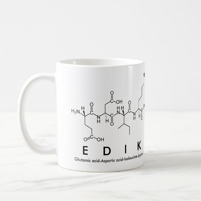 Edik peptide name mug (Left)
