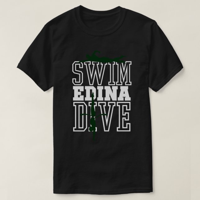 Edina Swim Dive Team 13 T-Shirt (Design Front)
