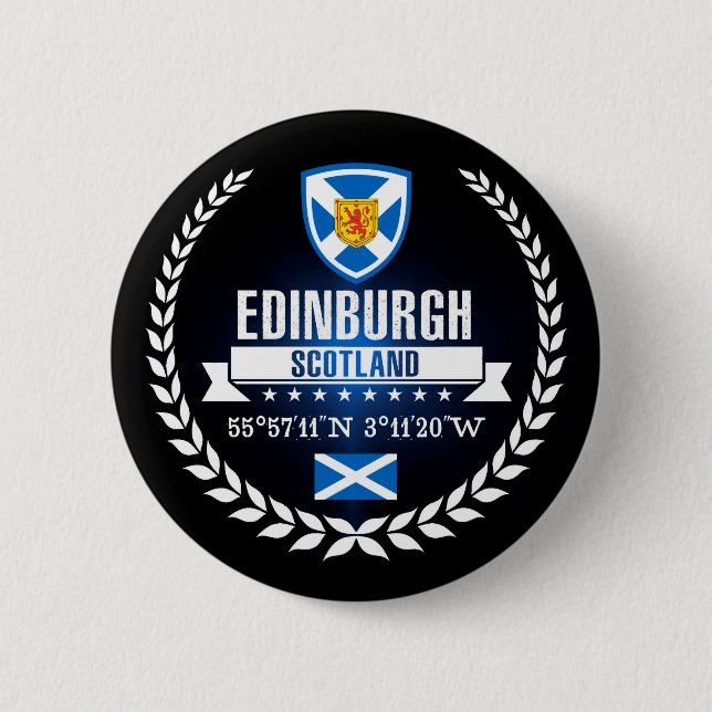 Edinburgh 2 Inch Round Button (Front)