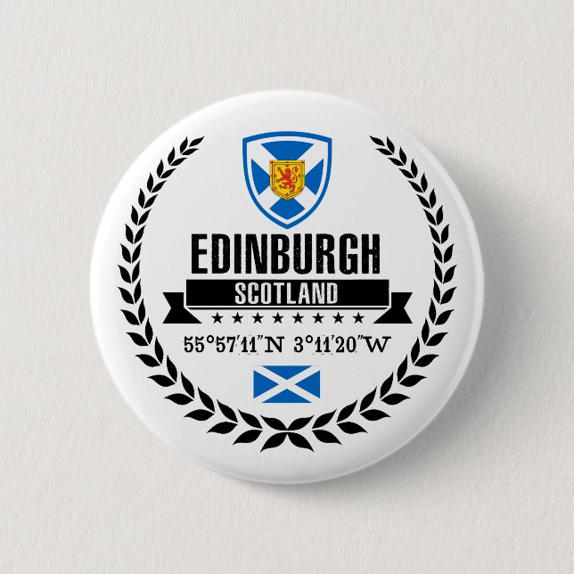 Edinburgh 2 Inch Round Button (Front)