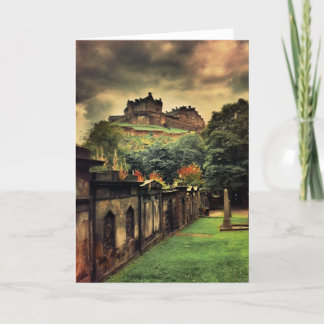 Edinburgh Castle - Antique Style Card