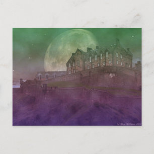 Edinburgh Castle at Night Postcard