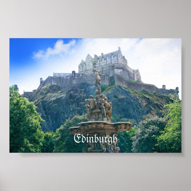 Edinburgh Castle Customize Product Poster (Front)
