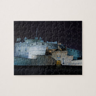 Edinburgh Castle entrance, at night, Edinburgh Jigsaw Puzzle