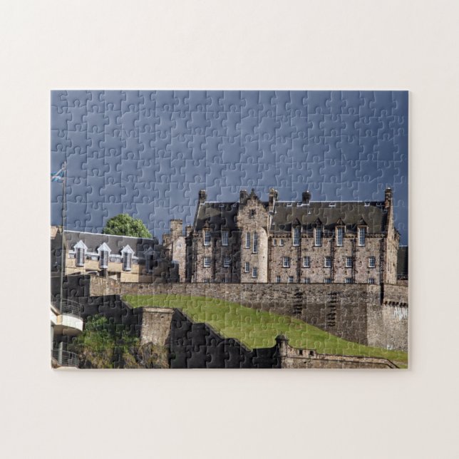edinburgh castle grey jigsaw puzzle (Horizontal)
