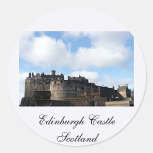 Edinburgh Castle in Scotland Classic Round Sticker