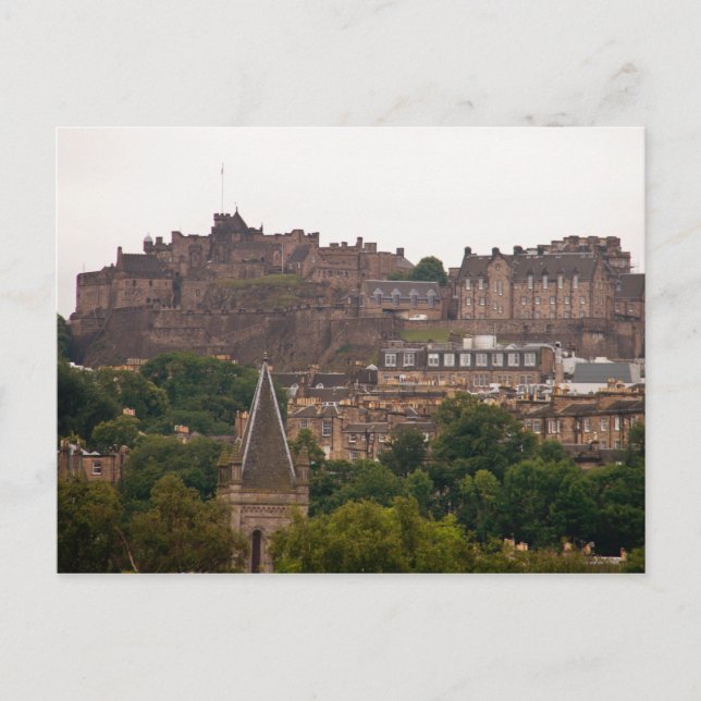 Edinburgh Castle in the Distance Postcard (Front)