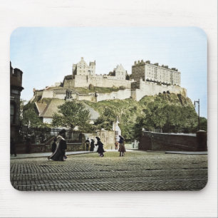 Edinburgh Castle Scotland 1910 Grassmarket Mouse Pad