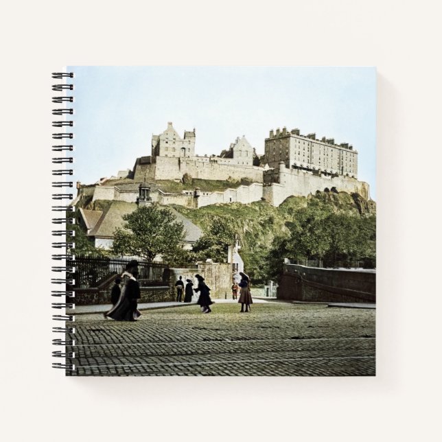 Edinburgh Castle Scotland 1910 Grassmarket Notebook (Front)