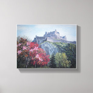 Edinburgh Castle, Scotland by Pola.B.Alex Canvas Print