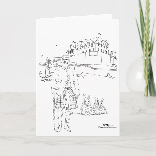 Edinburgh Castle, Scotland Card (Front)