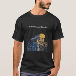 Edinburgh Castle Scotland Fairytail Royal Retro Tr T-Shirt