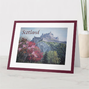 Edinburgh Castle Scotland fine art by Pola.B.Alex  Card