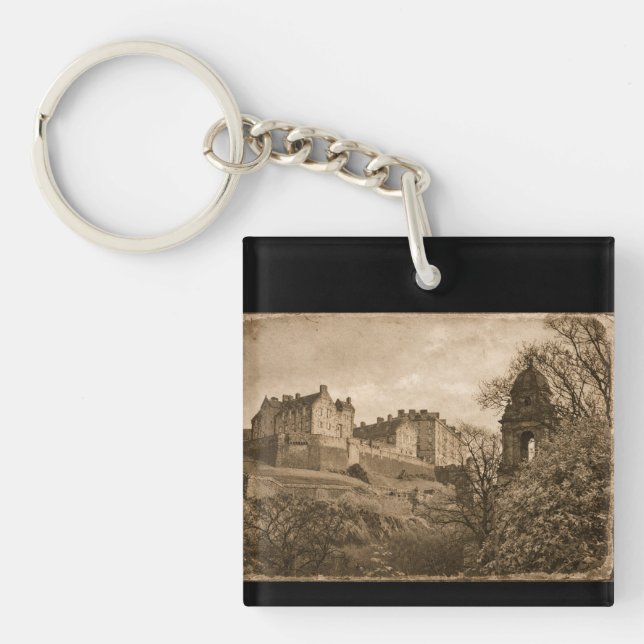 Edinburgh Castle Sepia Photograph (Devant)