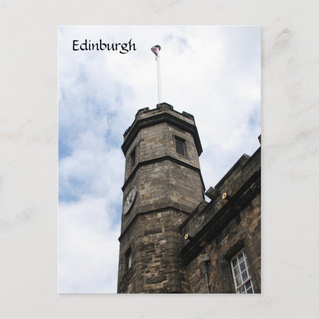 edinburgh castle tower postcard (Front)