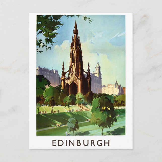Edinburgh cathedral, Scotland, United Kingdom Postcard (Front)