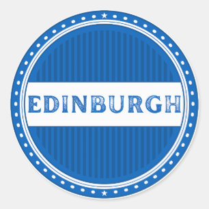 Edinburgh City Pride Emblem – Scottish Identity Classic Round Sticker
