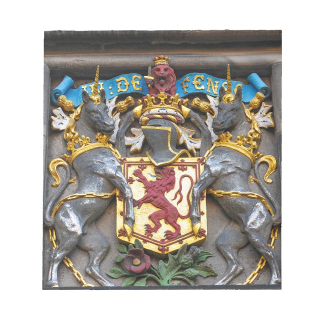 Edinburgh coat of arms, Scotland Notepad (Front)