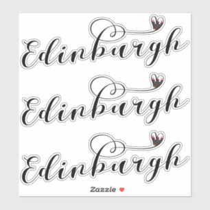 Edinburgh Flag Heart, Edinburgher