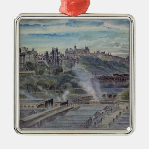 Edinburgh from near St. Anthony's Chapel Metal Ornament