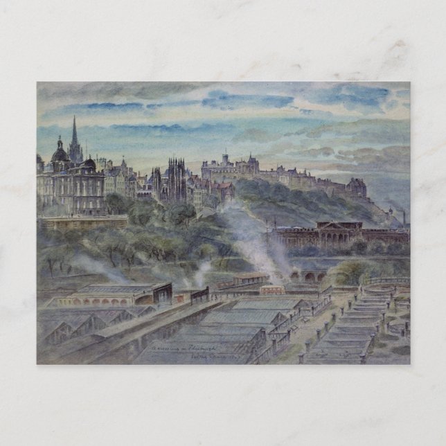 Edinburgh from near St. Anthony's Chapel Postcard (Front)