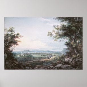 Edinburgh from the South, 18th century Poster