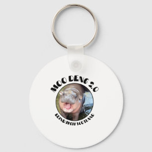 Edinburgh Hippo Pygmy in Scotland- Moo Deng 2.0 Hi Keychain