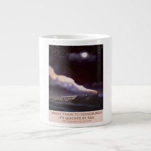 Edinburgh Locomotive travel poster Large Coffee Mug