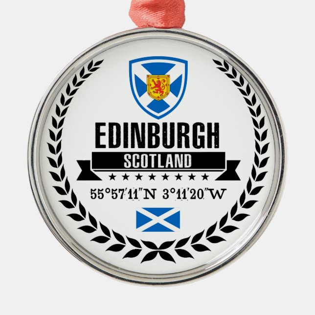 Edinburgh Metal Ornament (Front)