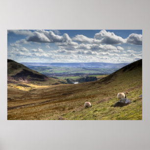 Edinburgh Pentland Hill View Poster