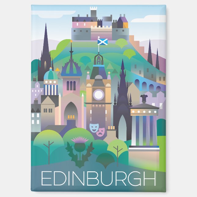 Edinburgh Refrigerator Magnet (Front)