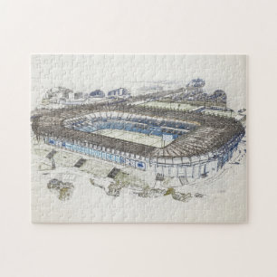 Edinburgh Rugby Stadium Sketch Art Jigsaw Puzzle