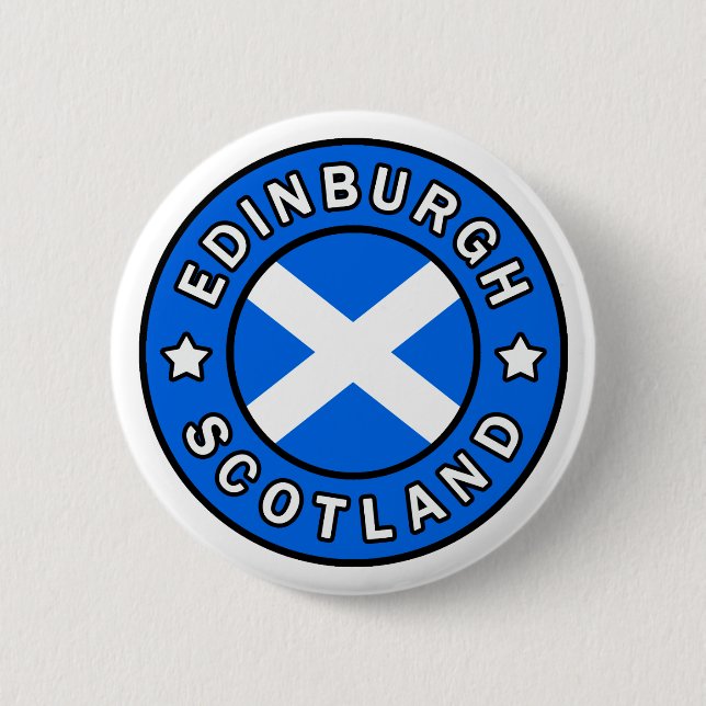 Edinburgh Scotland 2 Inch Round Button (Front)