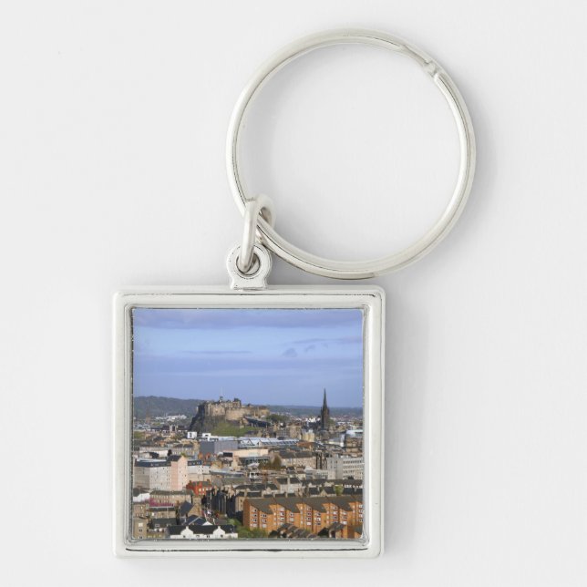 Edinburgh, Scotland. A view overlooking central Keychain (Front)