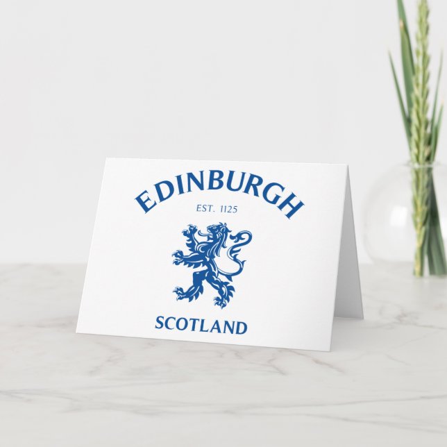 EDINBURGH Scotland Card (Front)