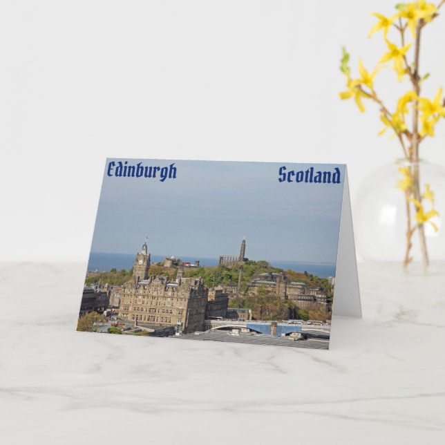 Edinburgh, Scotland Card (Yellow Flower)