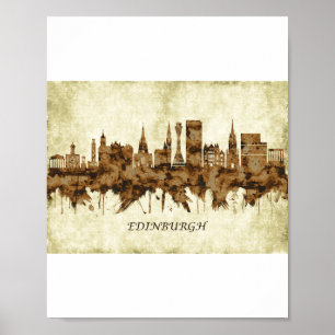 Edinburgh Scotland Cityscape Poster