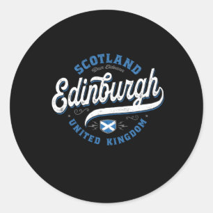 Edinburgh Scotland Classic Round Sticker
