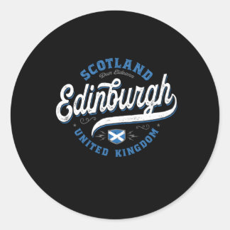 Edinburgh Scotland Classic Round Sticker