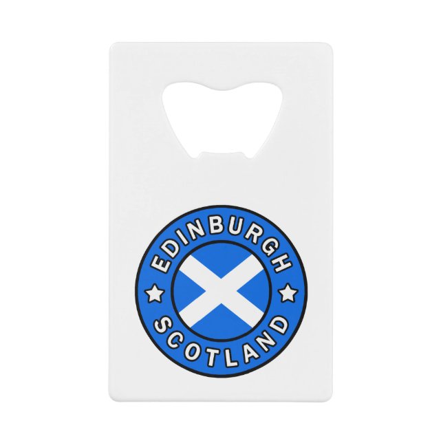 Edinburgh Scotland Credit Card Bottle Opener (Front)