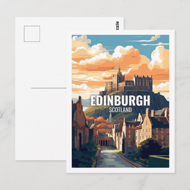 Edinburgh Scotland Famous Travel Places Postcard (Front/Back)