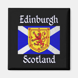 Edinburgh Scotland Lion Rampant Scottish Flag Magnet