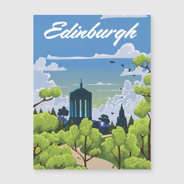 Edinburgh Scotland Magnetic Invitation (Front)
