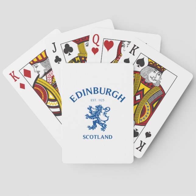 EDINBURGH Scotland Playing Cards (Back)
