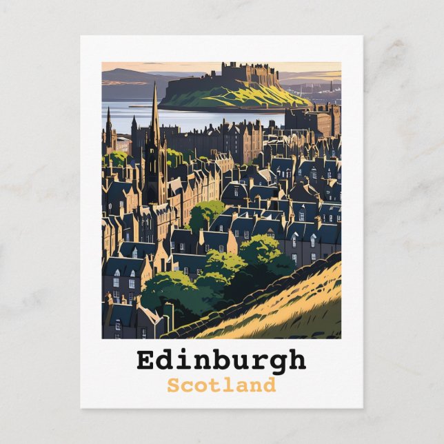 Edinburgh Scotland Postcard (Front)