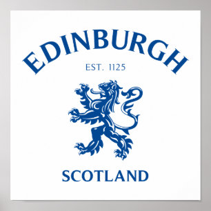 EDINBURGH Scotland Poster